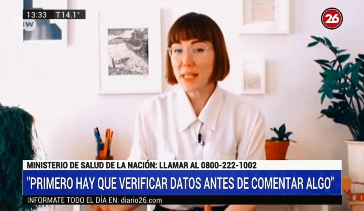 Informe sobre las noticias falsas sobre el coronavirus, CANAL 26