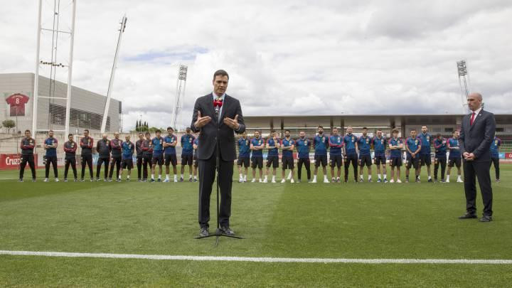 Pedro Sánchez, regerso de LaLiga de fútbol español