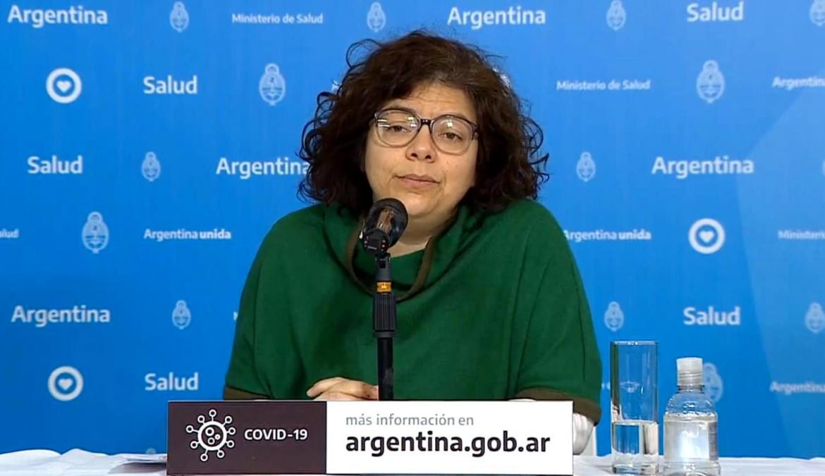 Carla Vizzotti, en reporte diario del Ministerio de Salud