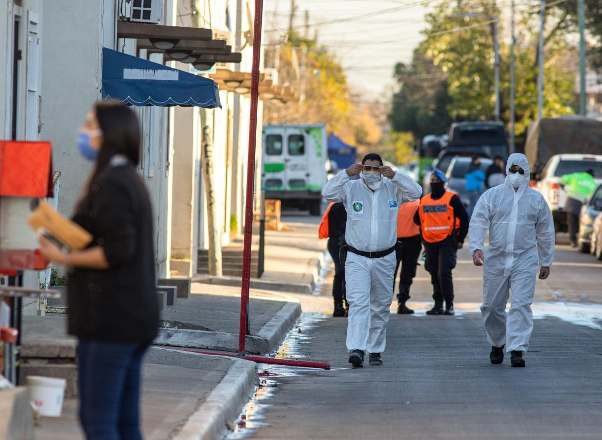 Controles de coronavirus en Villa Azul, AGENCIA NA