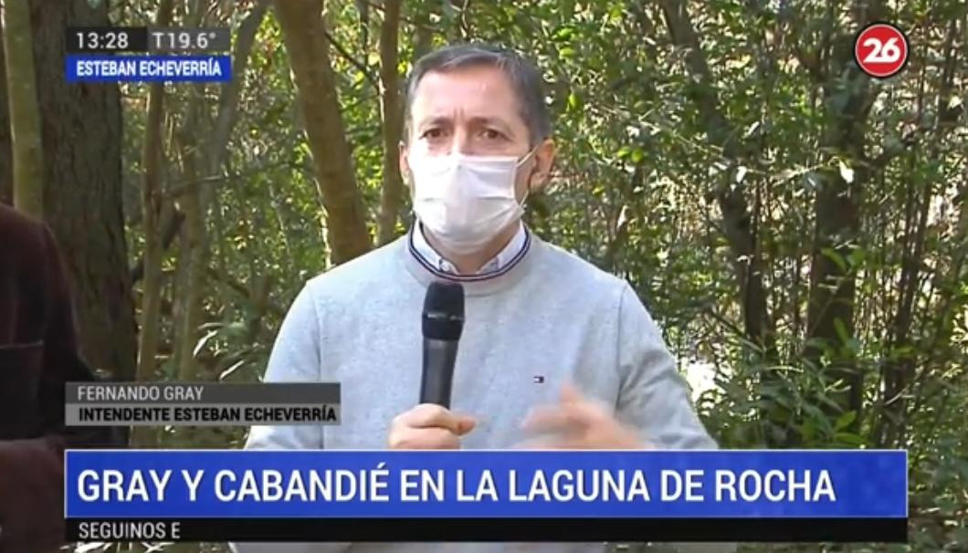 Fernando Gray, coronavirus en Argentina, Canal 26