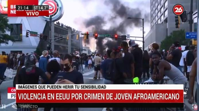 Incidentes en Atlanta, protesta, Estados Unidos, Canal 26