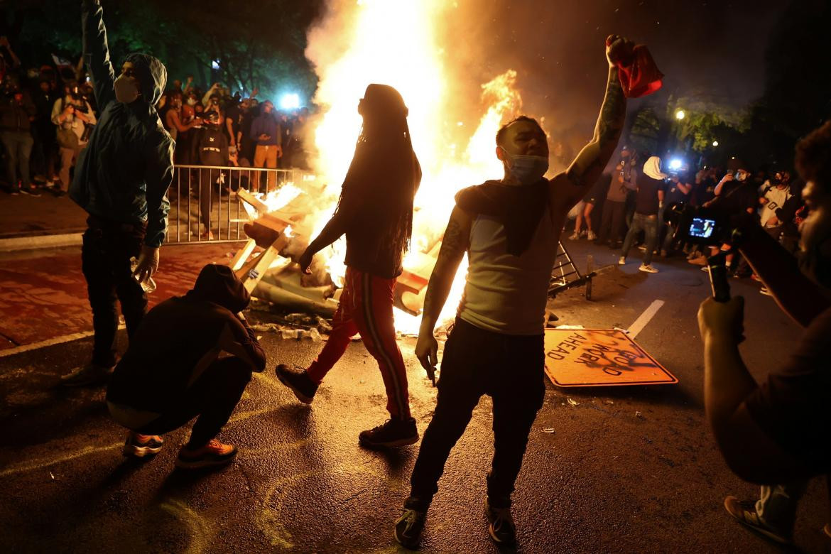 Protestas frente a la Casa Blanca, EEUU, REUTERS