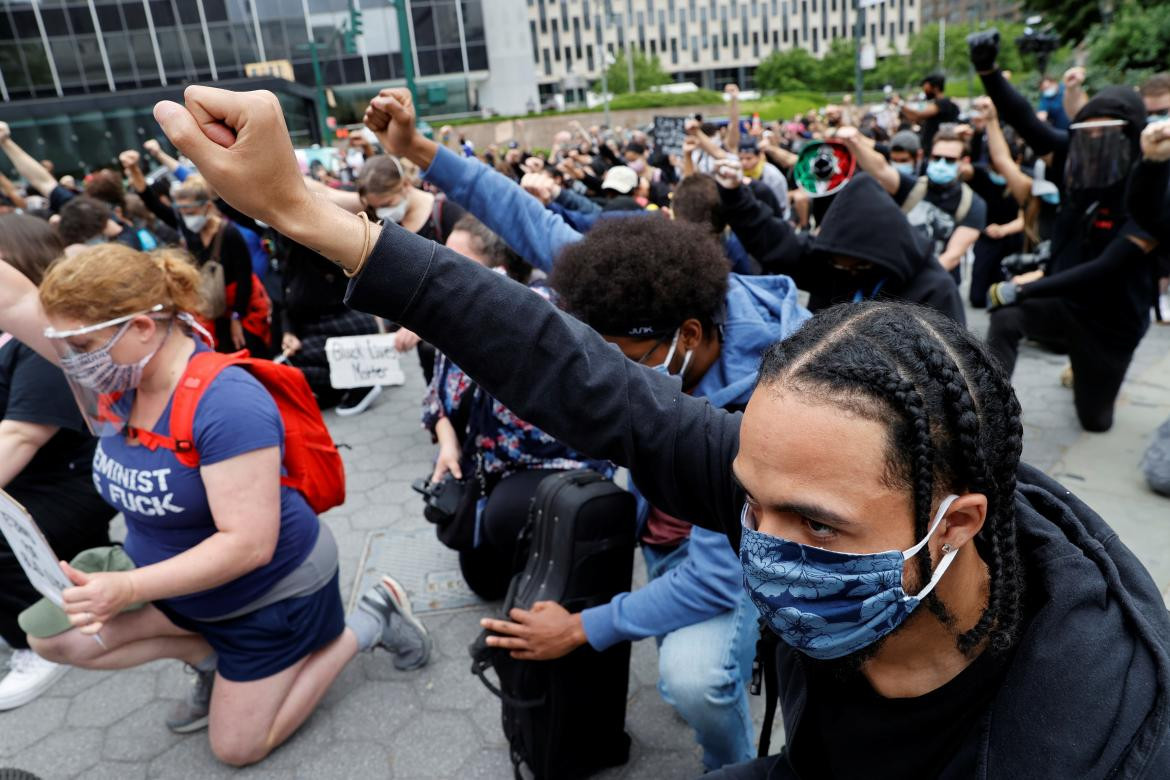 Protestas en Nueva York por el crimen de George Floyd, REUTERS