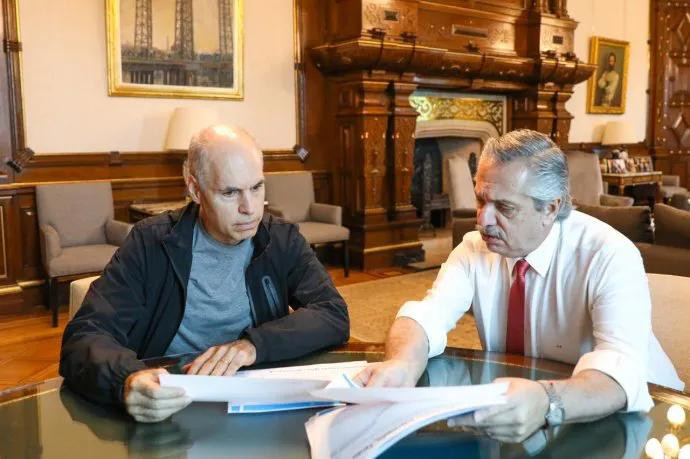 Rodríguez Larreta y Alberto Fernández, Presidencia de la Nación