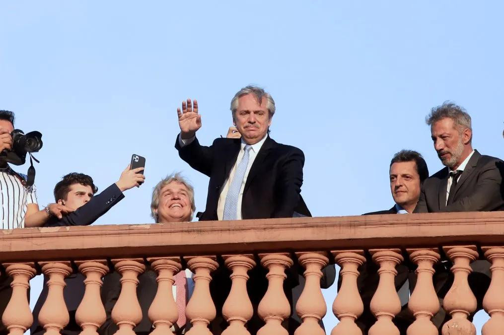 Alberto Fernández en Casa Rosada, presidente, NA