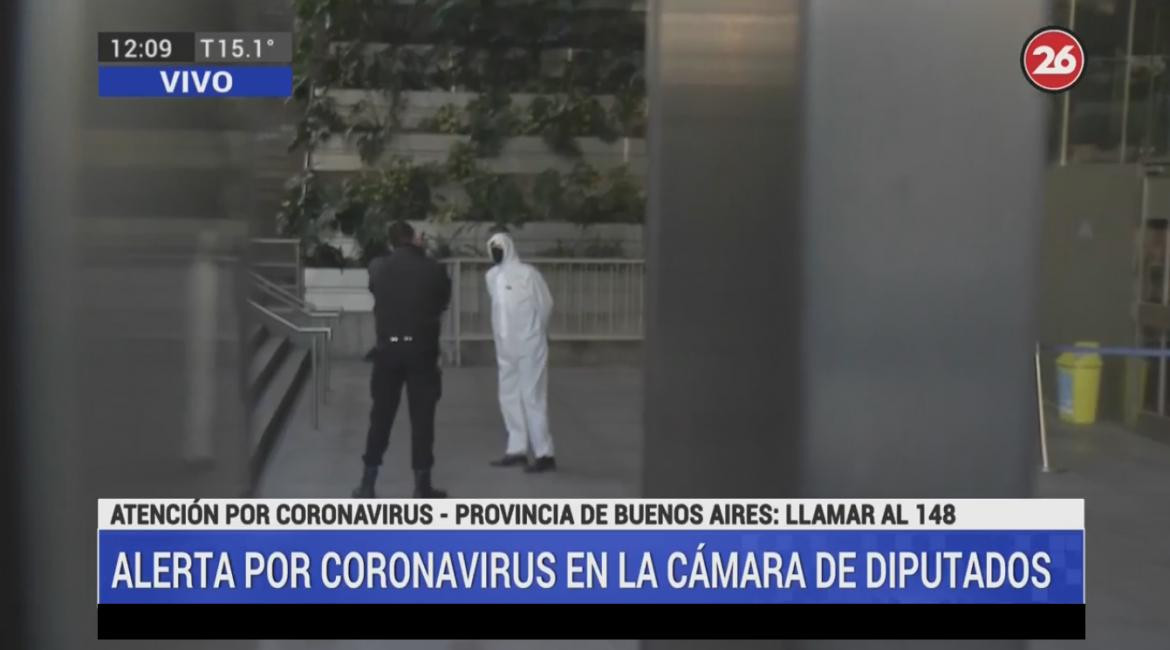 Coronavirus en el Congreso, móvil Canal 26