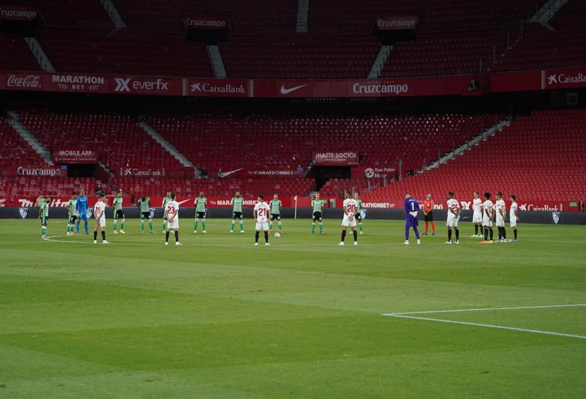 Sevilla vs Betis, gradas virtuales, fútbol español