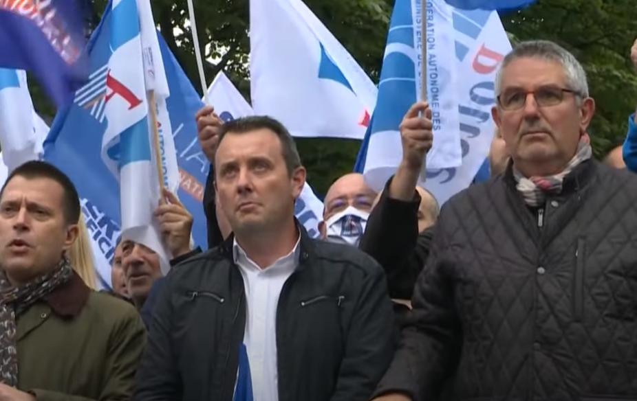 Francia, protestas de la policía