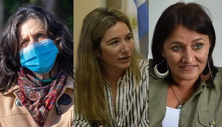 Chaco, ministra de Seguridad y Justicia, Gloria Zalazar; la secretaria de Desarrollo Territorial y Ambiente, Marta Soneira; y la secretaria de Derechos Humanos y Géneros, Silvana Pérez