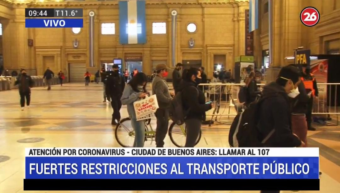 Controles en el AMBA, coronavirus en Argentina, Canal 26