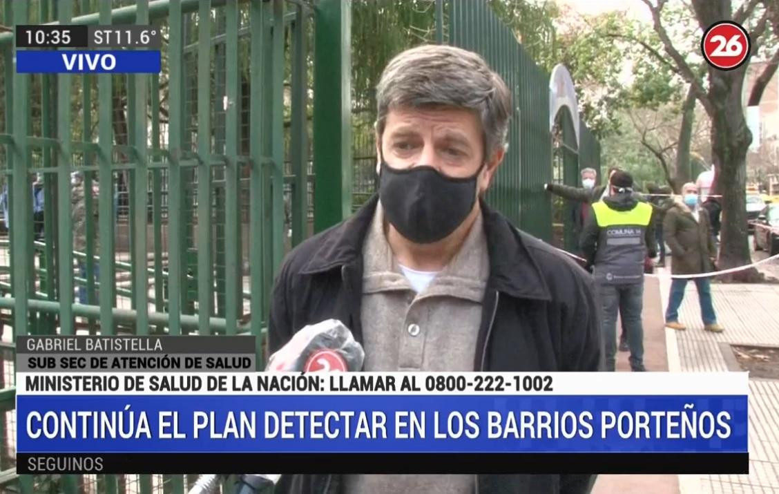 Gabriel Batistela, Subsecretario de atención de Salud por plan DETECTAR