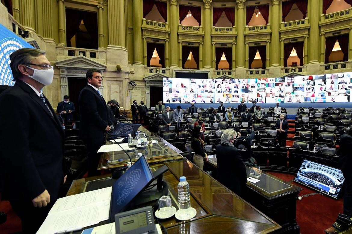 Sesión virtual de Diputados, Agencia NA