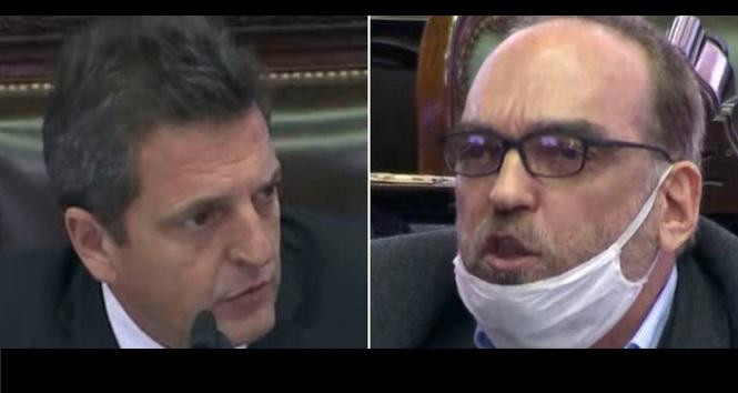 Sergio Massa  y Fernando Iglesias, disputa en sesión Diputados