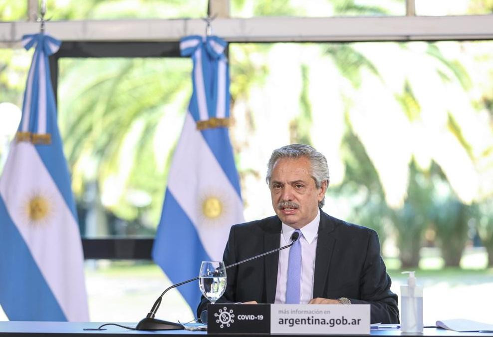 Alberto Fernández, anuncio de extensión de cuarentena, mensaje en Olivos