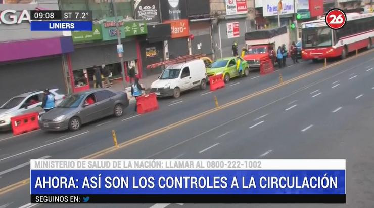 Coronavirus, Argentina, controles en accesos, Canal 26