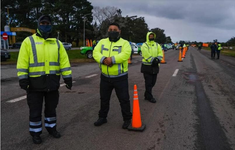 Retén de seguridad sanitaria en ruta 2 para acceso a Mar del Plata