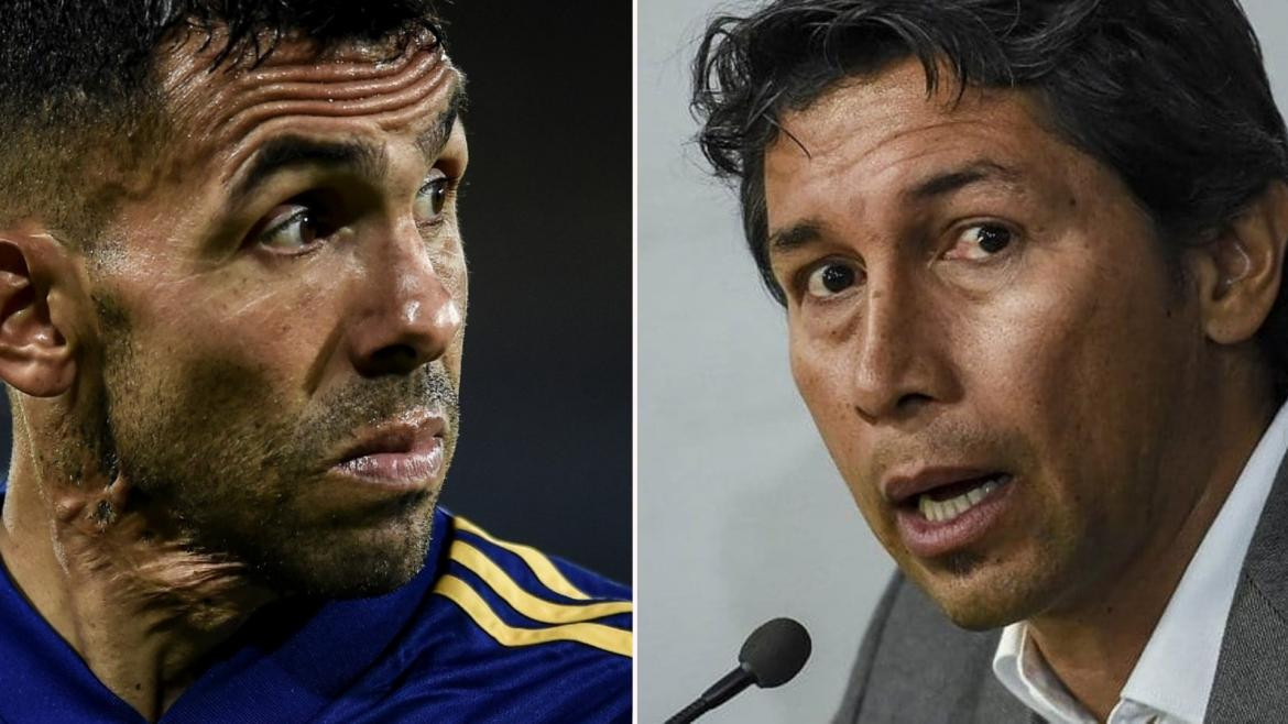 Carlos Tevez y Jorge Bermúdez