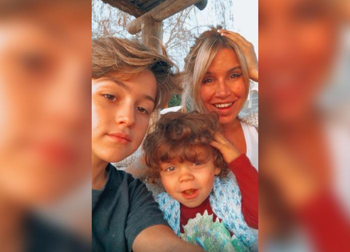 Flor Peña junto a sus hijos, Instagram, redes sociales