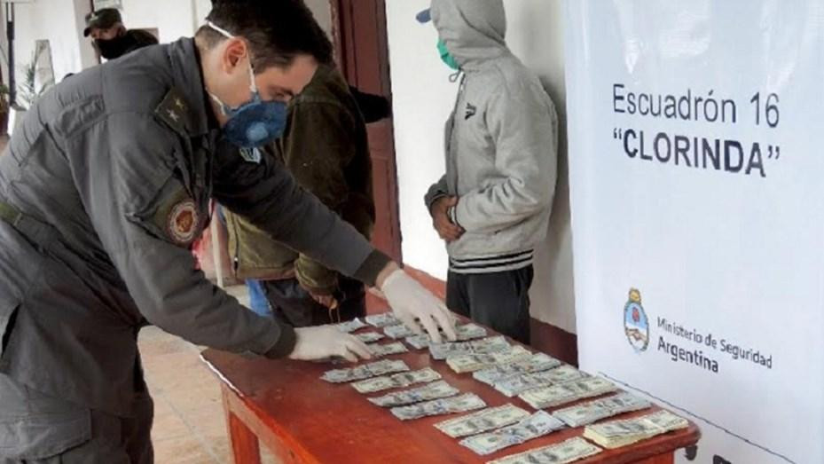 Operativo en Clorinda, Formosa, 50 mil dólares sin declarar