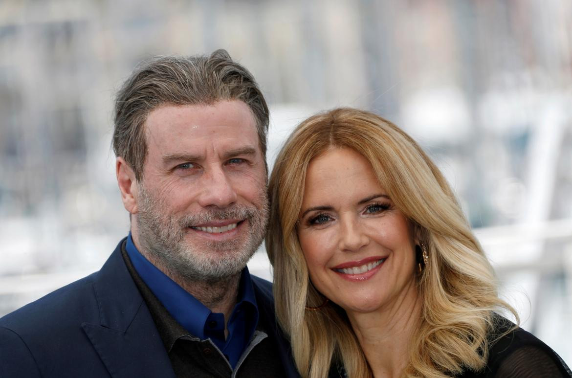 Kelly Preston y John Travolta, actores de Hollywood, REUTERS