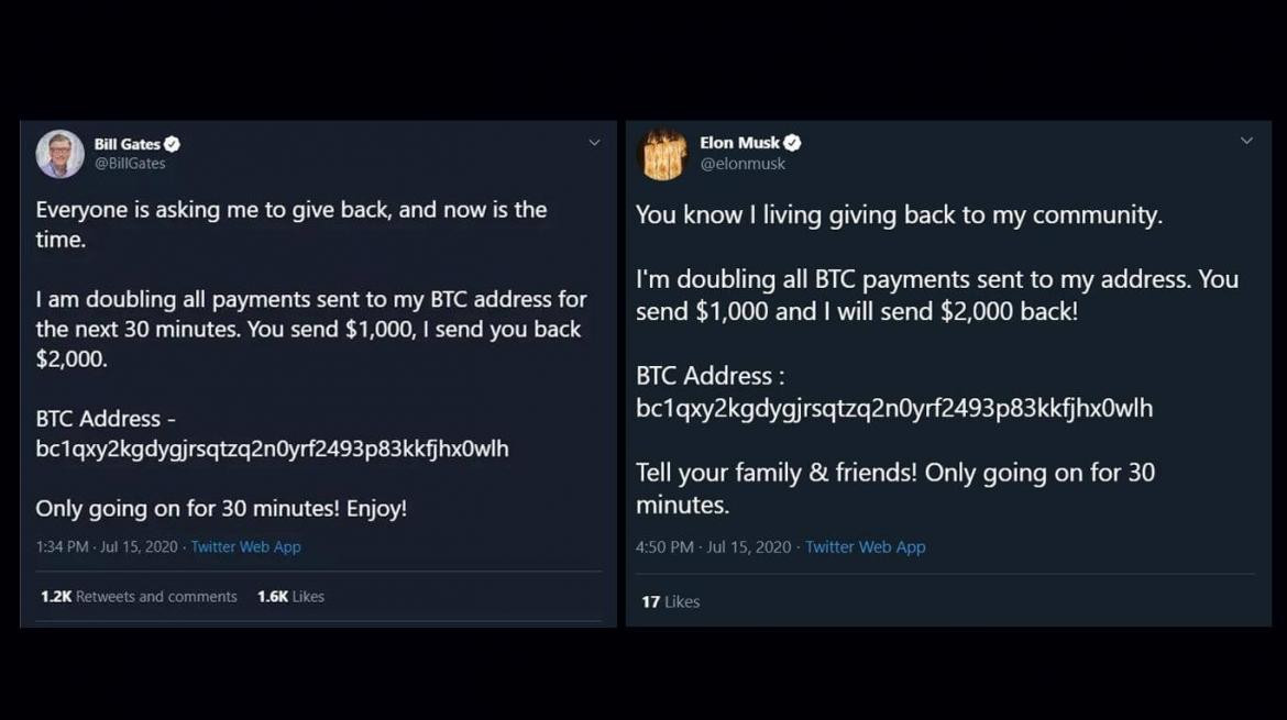  Masivo hackeo en Twitter, atacaron las cuentas de Bill Gates y Elon Musk