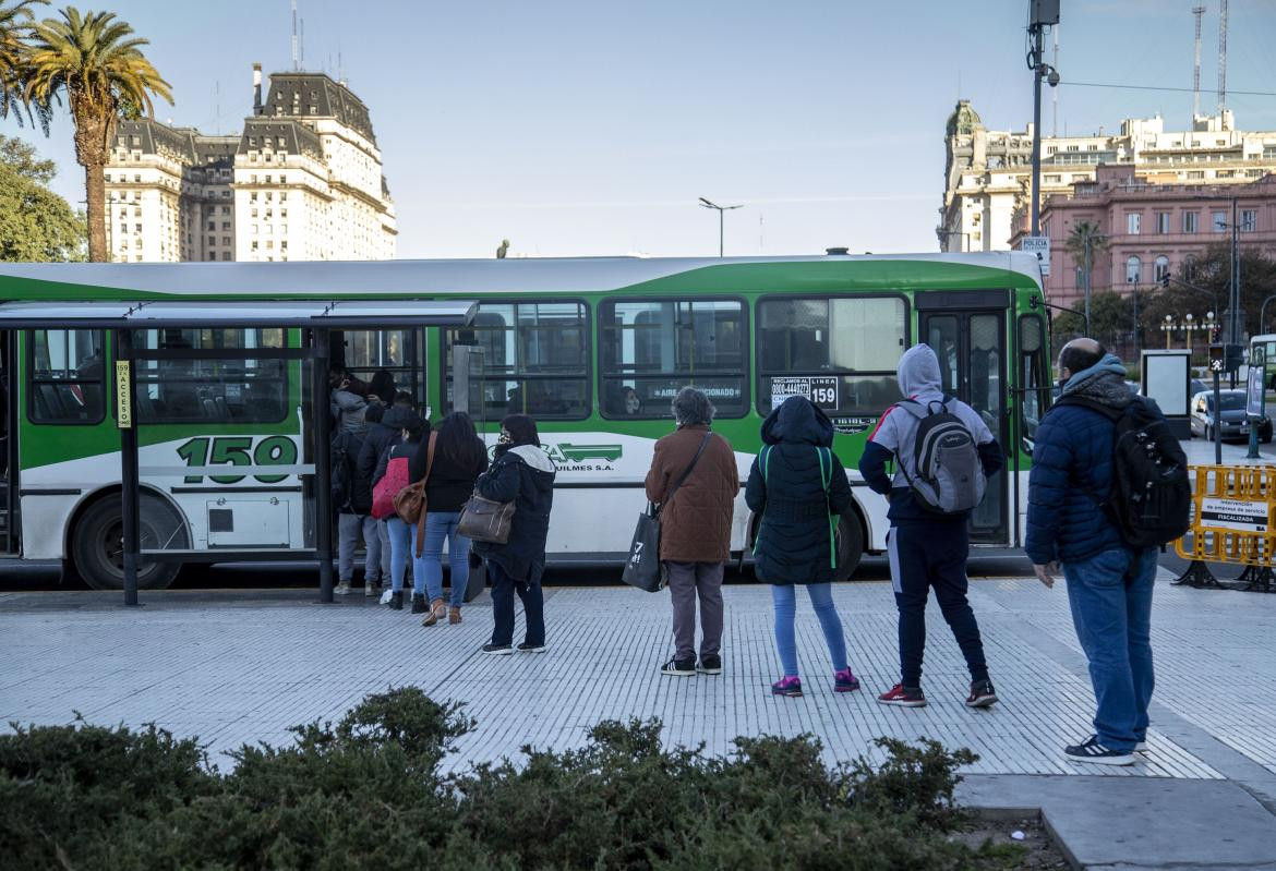 Transporte público en cuarentena, coronavirus en Argentina, AMBA, Agencia NA