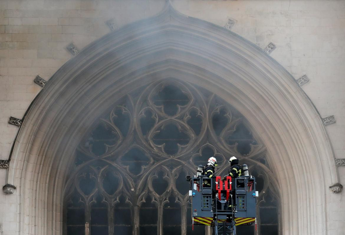 Incendio en Catedral gótica de Nantes, Francia, REUTERS