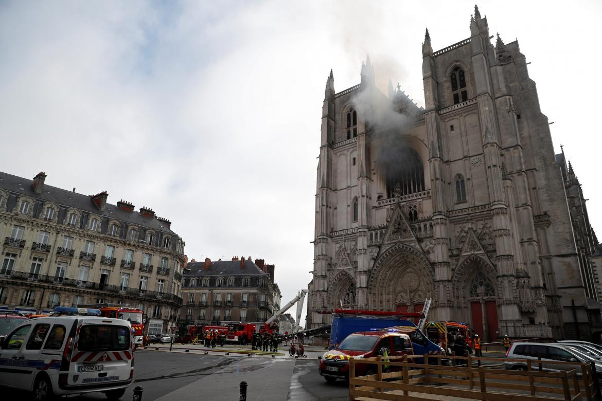 Incendio en Catedral gótica de Nantes, Francia, REUTERS