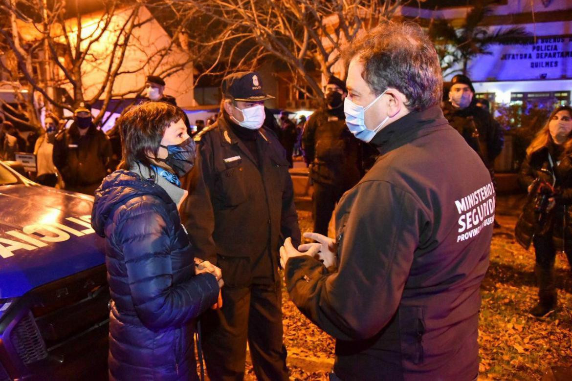 Mayra Mendoza intendenta de Quilmes en operativo