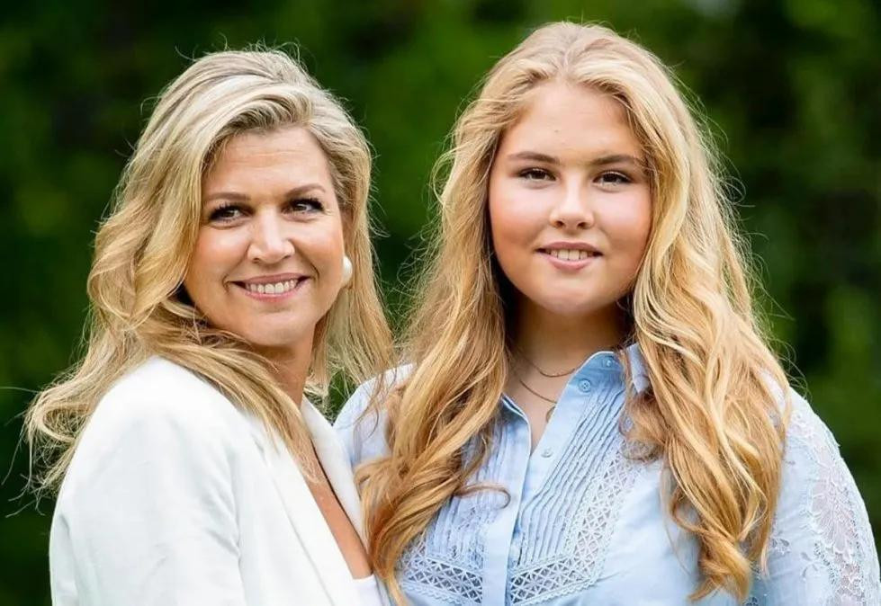 Máxima Zorreguieta y su hija Amalia.