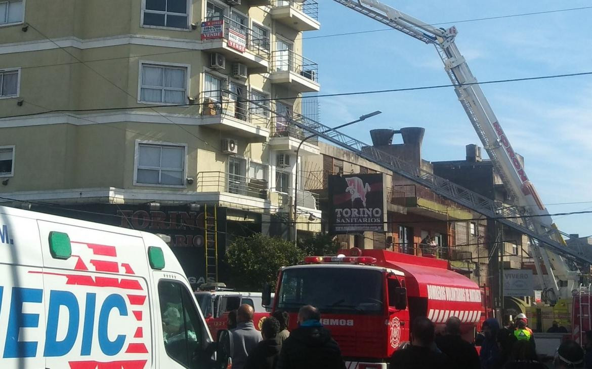 Incendio en Ramos Mejía