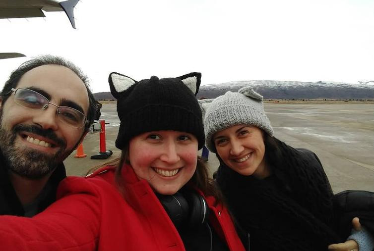 Paula, Maite y Lucas, pareja de a tres