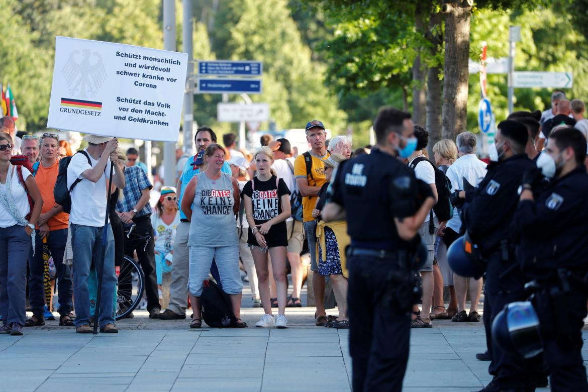 Marcha en Berlín, coronavirus en Alemania, REUTERS