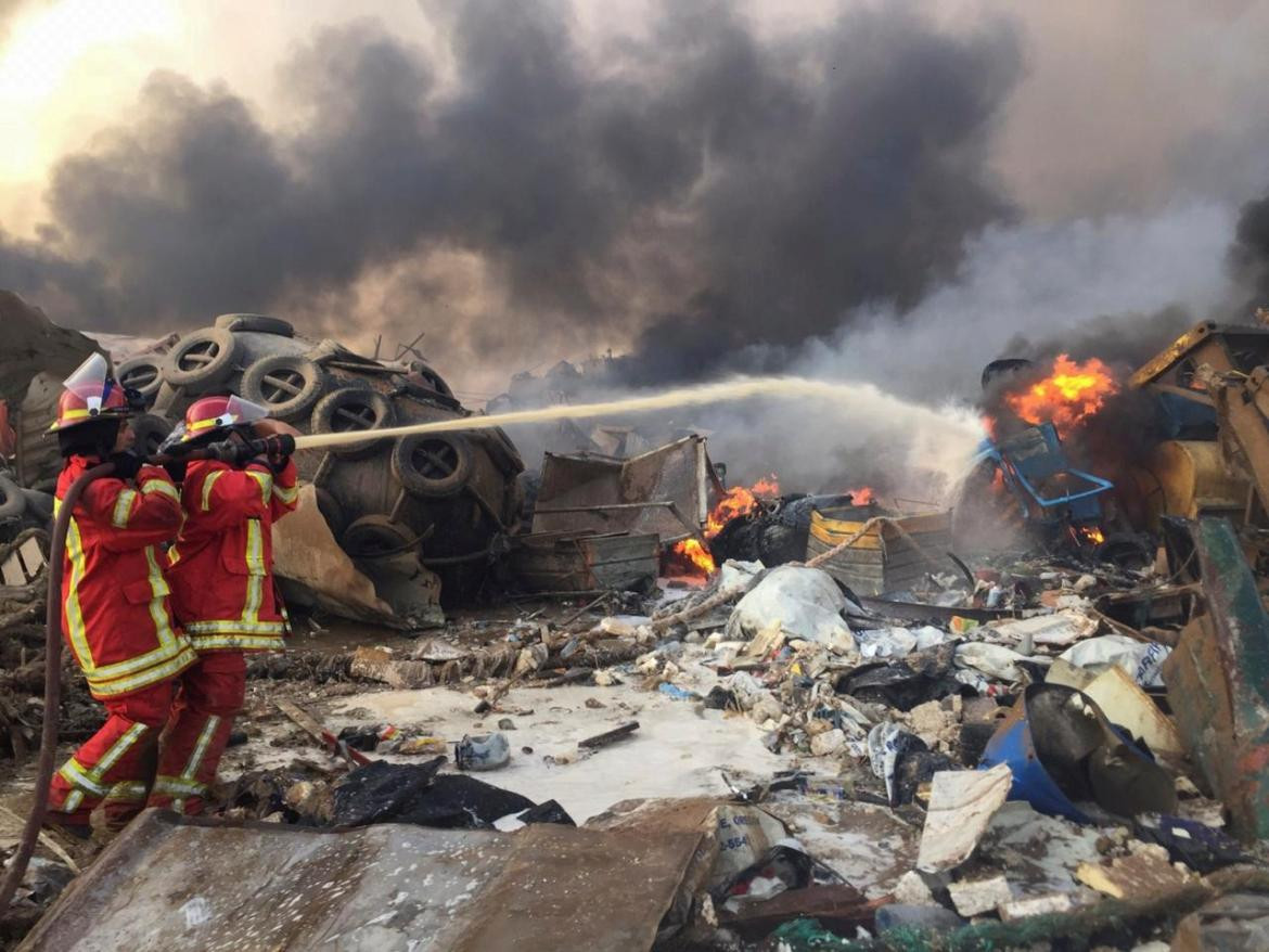 Explosión gigantesca en el Líbano, Beirut, REUTERS