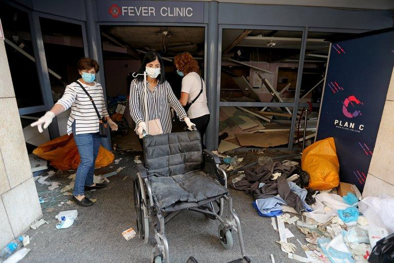 Catástrofe en hospitales de Beirut, Reuters	