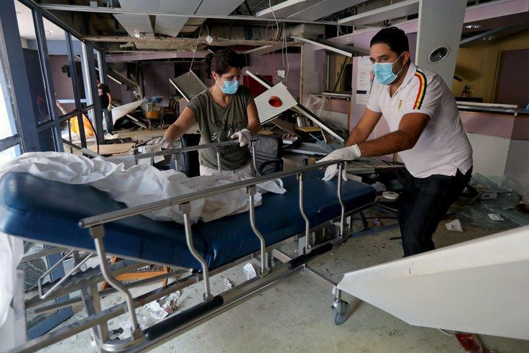 Catástrofe en hospitales de Beirut, Reuters	