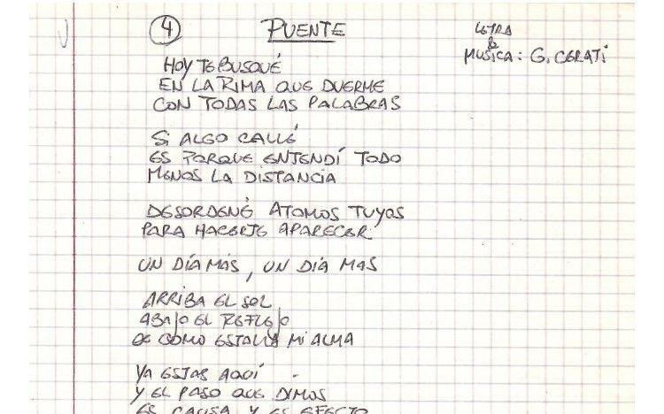 Gustavo Cerati cumpliría 61 años y su familia lo celebró con una joyita, reveló inédito manuscrito