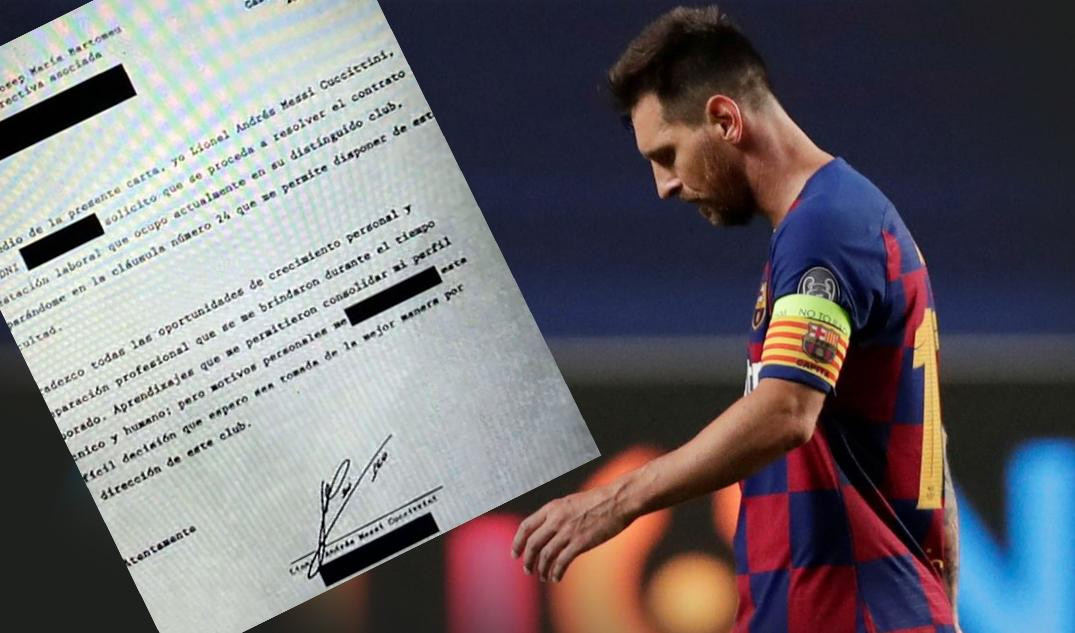 Burofax de Messi al Barcelona