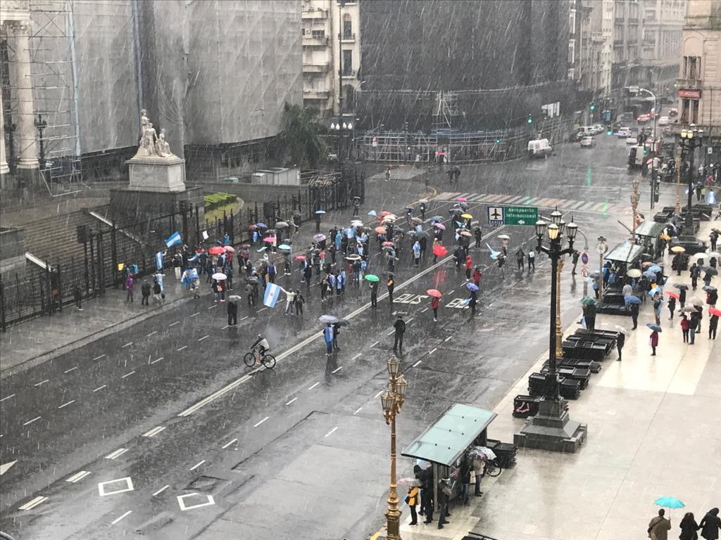 Tormentas y granizo en el AMBA, clima