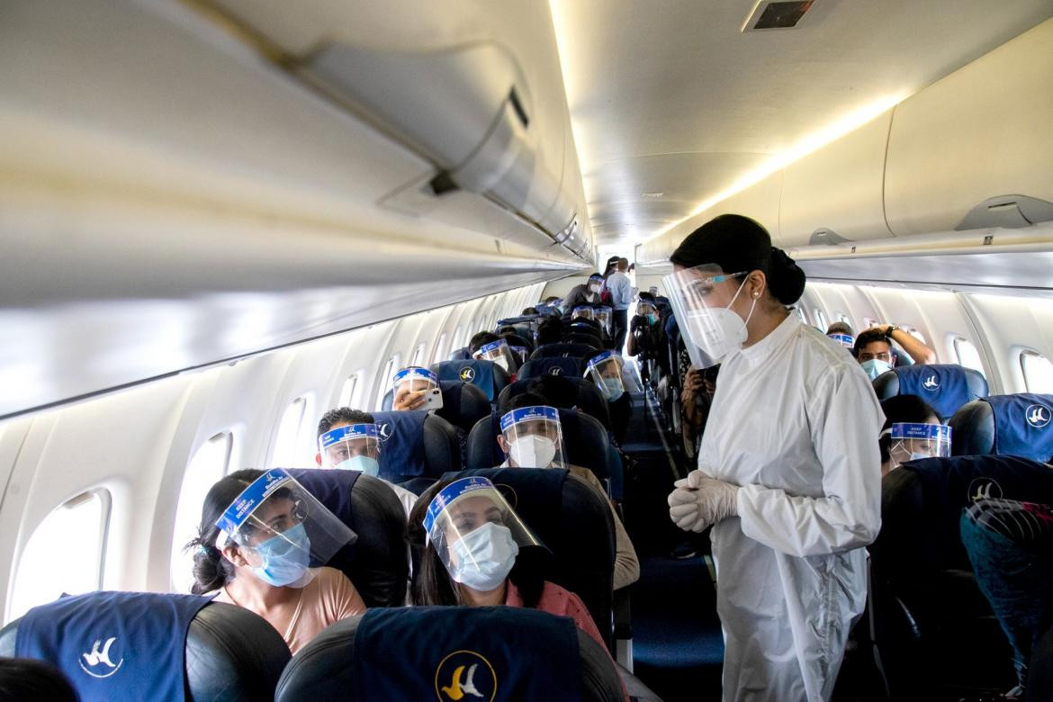 Coronavirus, avión, pandemia