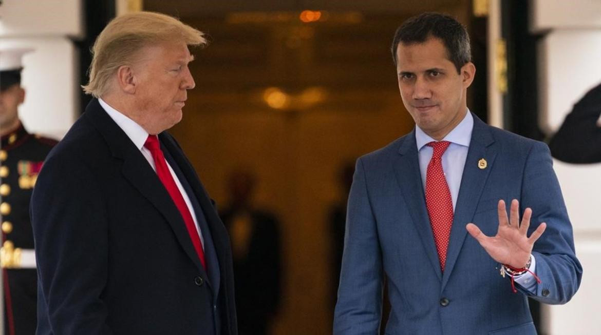 Juan Guaidó y Donald Trump