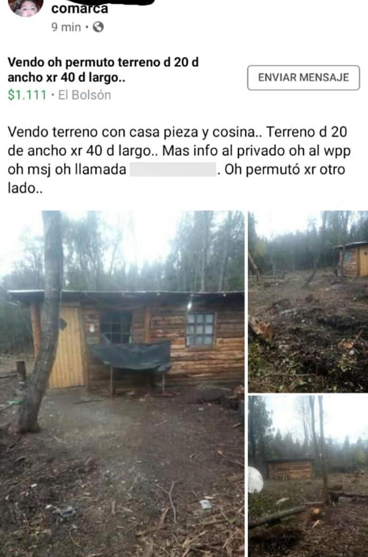 Toma de terrenos en El Bolsón, venta de tierras online