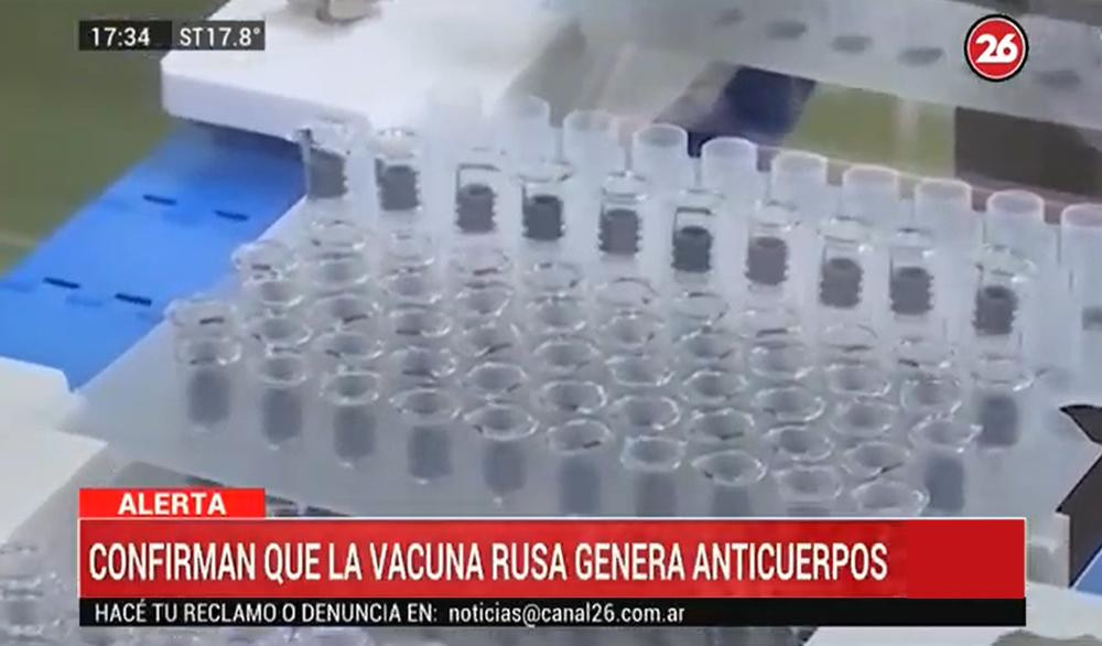 Vacuna Sputnik V contra coronavirus, CANAL 26