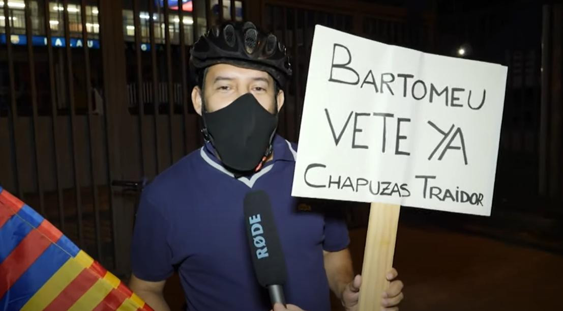 Crisis en el Barcelona, los hinchas apoyan a Messi y descargaron su furia contra Bartomeu, foto AS	