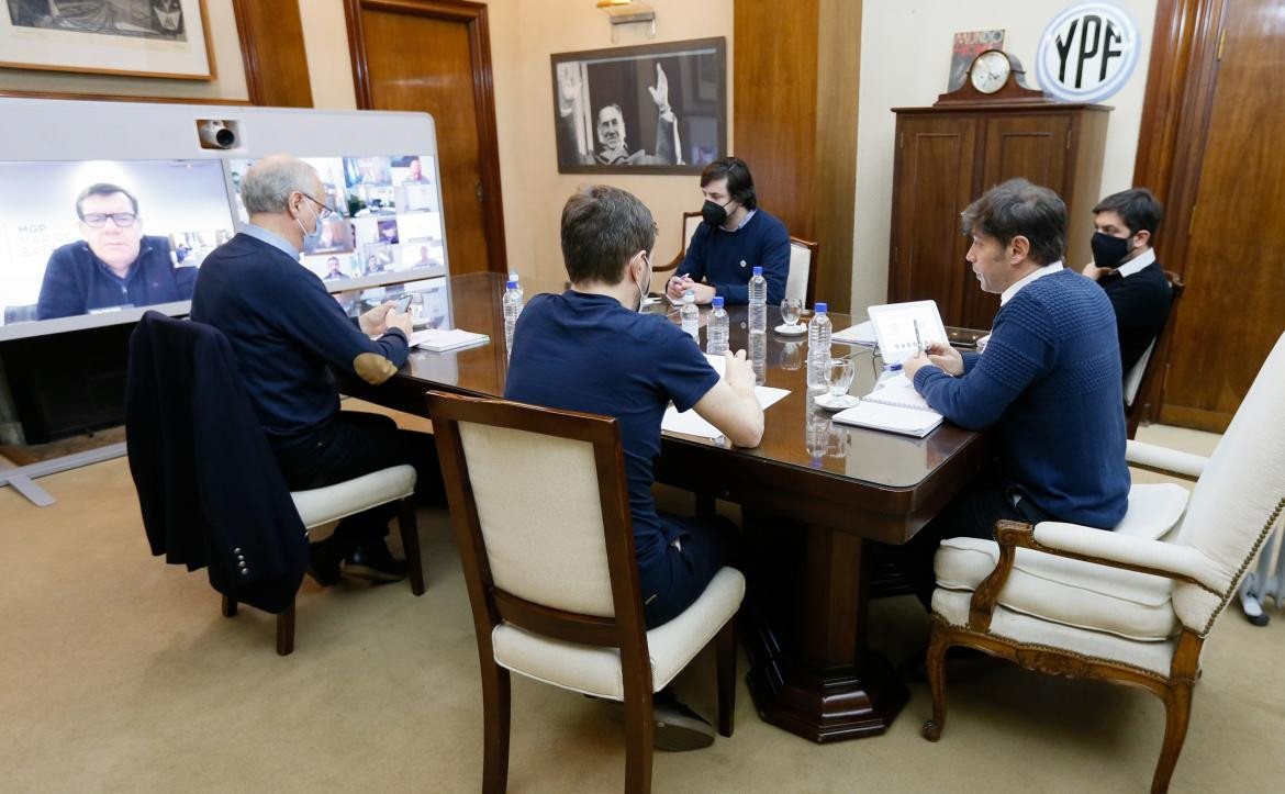 Axel Kicillof mantuvo una reunión con intendentes de los municipios de la costa, Agencia NA