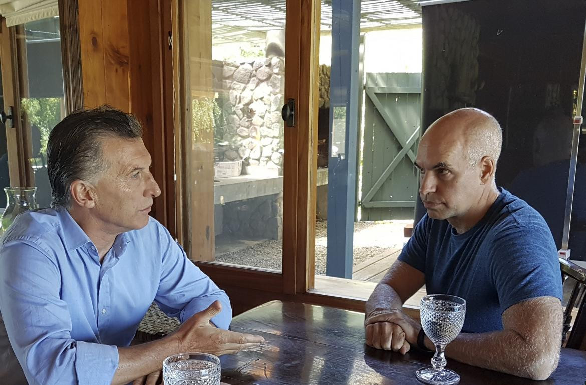 Mauricio Macri y Rodríguez Larreta, Agencia NA