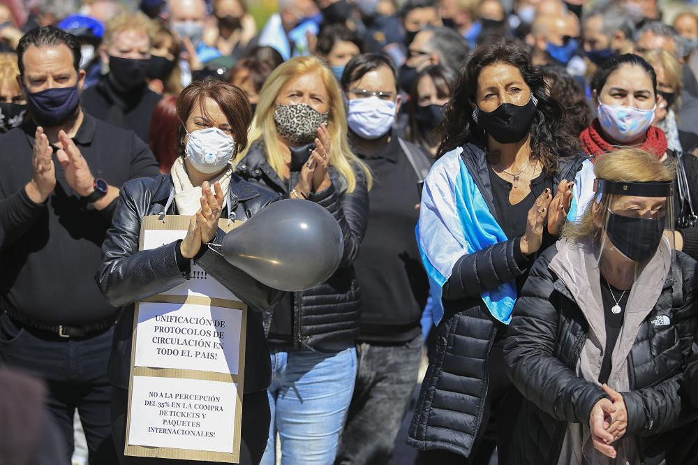 Empresarios y trabajadores del Turismo, protesta, NA