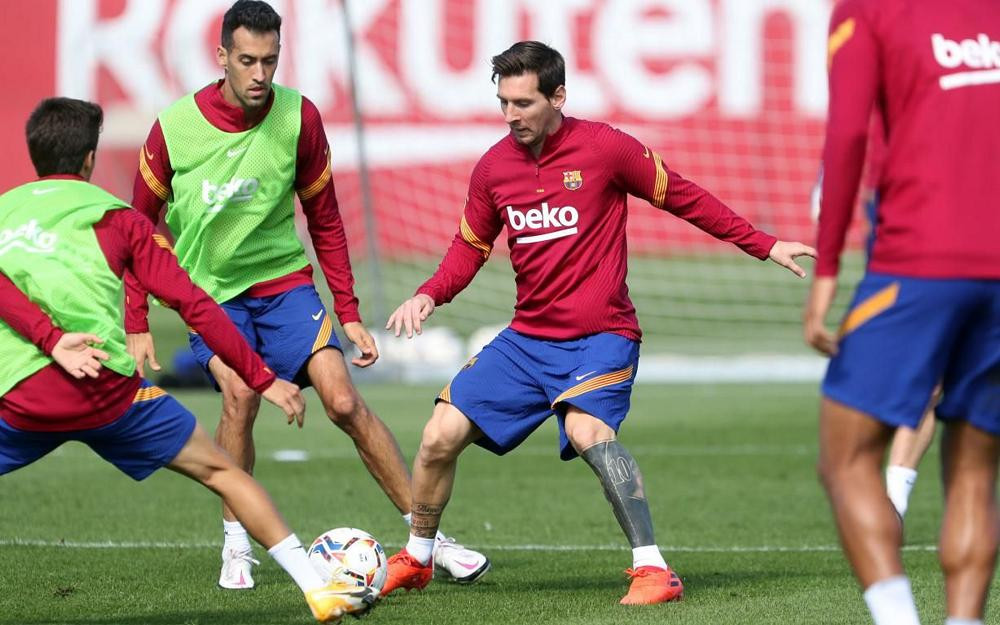 Lionel Messi, entrenamiento, Barcelona, NA