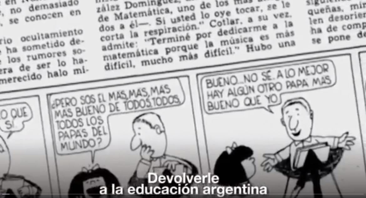 Cristina Fernández rinde homenaje a Quino y Mafalda en Twitter